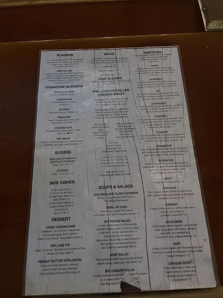 Blue Lagoon Saloon Menu image 3